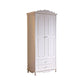 Walnut Wardrobe Closet French Country Wardrobe Armoire with Shelves