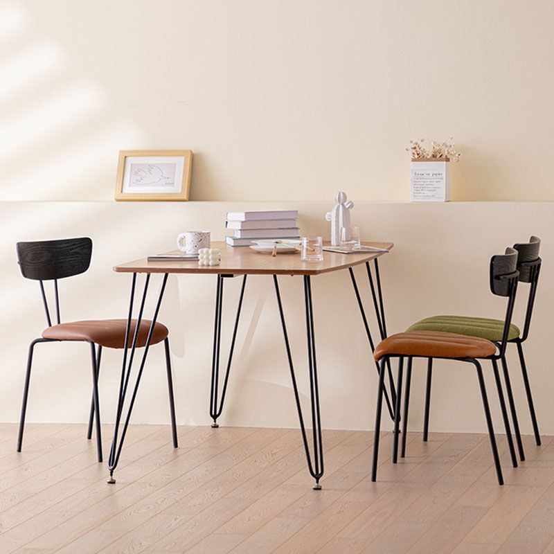 Industrial Dining Chair Kitchen Armless Chairs with Metal Legs Clearhalo 'Dining Chairs' 'Dining Tables & Seating' 'dining_chair' 'furn' 'furn_dining_chair' 'Furniture' 'furniture_dining_chair' 'Kitchen & Dining Furniture' 1200x1200_e8296a8b-0979-4af2-ae2b-37cd83ac4dff