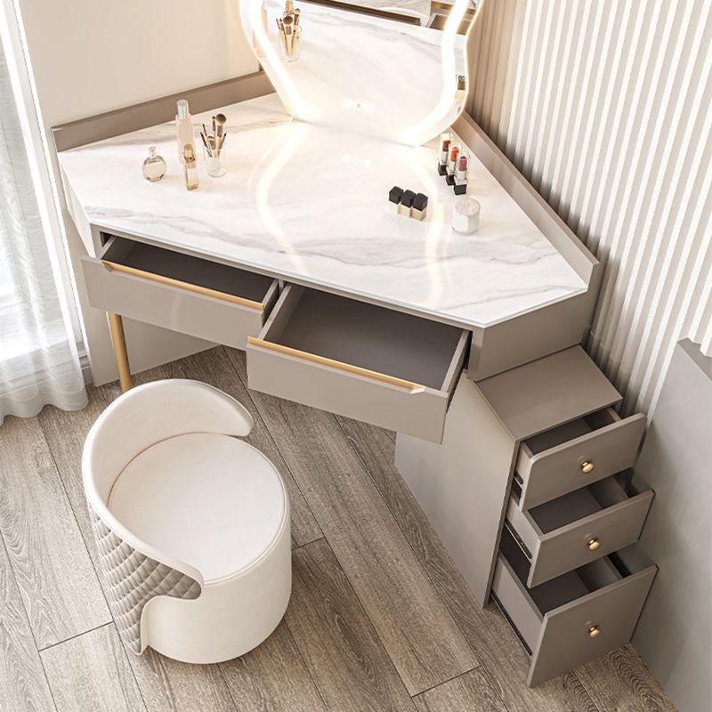 Slate Top Makeup Vanity Set with Drawers, Glam Makeup Vanity Desk Table Clearhalo 'Bedroom Furniture' 'furn' 'furn_makeup_vanities' 'Furniture' 'Makeup Vanities' 'makeup_vanities' 1200x1200_e82a3739-15fe-4bbb-aee0-5afd8b730dd0