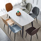 Contemporary Metal Dining Room Chairs Armless PU Leather Dining Chairs Clearhalo ' kitchen&dining_furn' 'Dining Chairs' 'Dining Tables & Seating' 'dining_chair' 'furn' 'furn_dining_chair' 'Furniture' 'furniture_dining_chair' 'Kitchen & Dining Furniture' 'kitchen' 1200x1200_e82e5c25-1824-4c5f-8f3f-6c6338dc5a9e