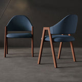 Contemporary Style Linen Fabric Dining Chair Open Back Dining Side Arm Chairs Clearhalo ' kitchen&dining_furn' 'Dining Chairs' 'Dining Tables & Seating' 'dining_chair' 'furn' 'furn_dining_chair' 'Furniture' 'furniture_dining_chair' 'Kitchen & Dining Furniture' 'kitchen' 1200x1200_e82fd787-9f61-4929-9d13-e437f493fd87