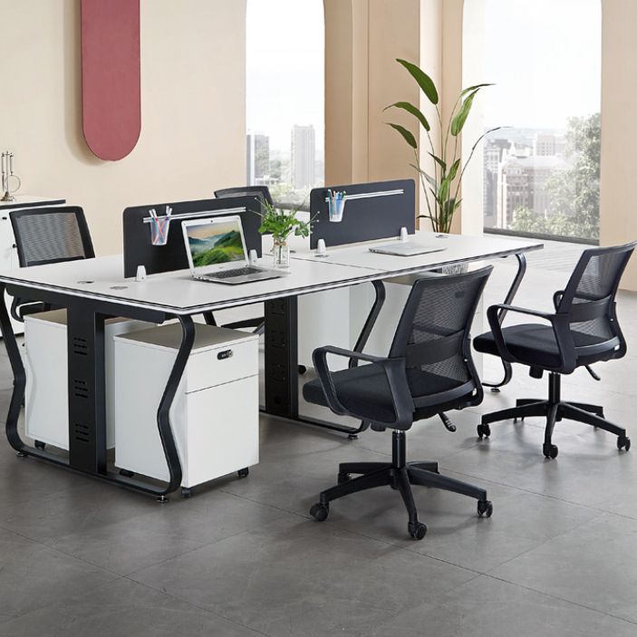 Silla de oficina de armas fijas Mecanismo de inclinación de la colcha de escritorio ergonómico moderno con ruedas