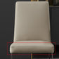 Leather Matte Finish Dining Chair Contemporary Home Solid Back Side Chair