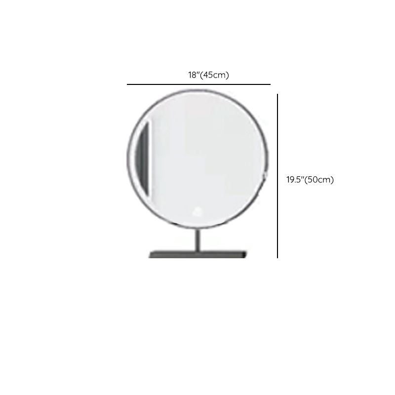 引き出しスタンディングバニティドレッシングテーブルを備えた現代の照明付き鏡