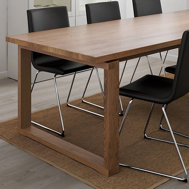 Tavolo da base di dinette di semplicità del rettangolo marrone