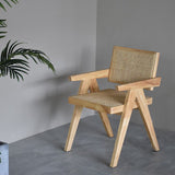 Wood Arms Included Chair Woven Back Lounge Chair for Living Room Clearhalo 'Accent Chairs' 'accent_chairs' 'Chairs & Seating' 'furn' 'furn_accent_chairs' 'Furniture' 'Living Room Furniture' 1200x1200_e83783fd-b7d5-4a5b-9607-04c380a2f524