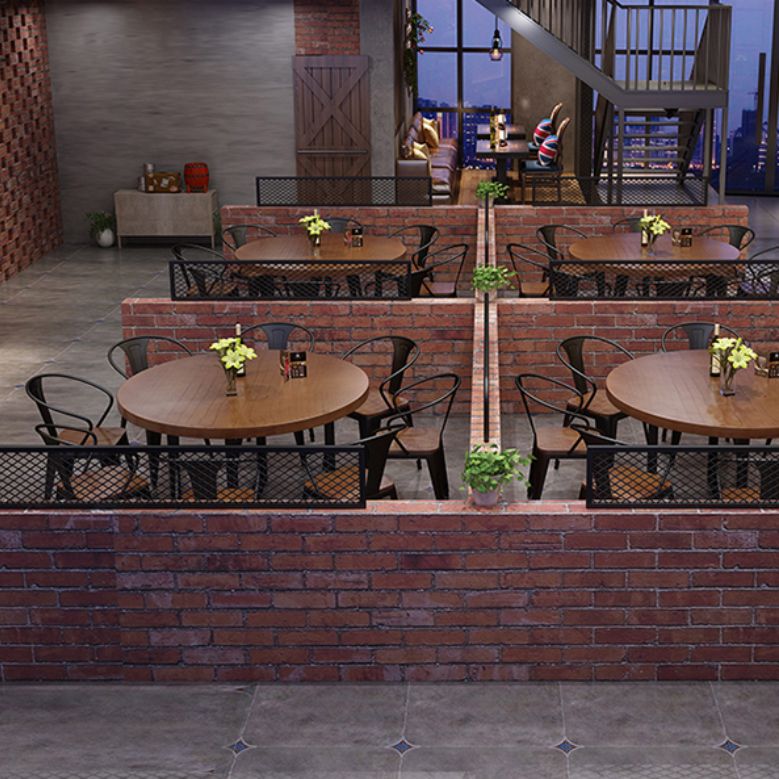 Solid Wood Dining Chairs Contemporary Arm Chairs with Metal Base Clearhalo 'Dining Chairs' 'Dining Tables & Seating' 'dining_chair' 'furn' 'furn_dining_chair' 'Furniture' 'Kitchen & Dining Furniture' 1200x1200_e8378965-3f0e-46e0-a7cc-d6a6ff1105ca