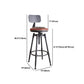 Industrial Metal Barstool Leather Counter Stool in Matte Finish for Home Clearhalo 'Bar Furniture' 'Bar Stools' 'bar_stools' 'furn' 'furn_bar_stools' 'Furniture' 'Kitchen & Dining Furniture' 1200x1200_e837ba66-7196-4eb2-933c-dd5efb2ab067