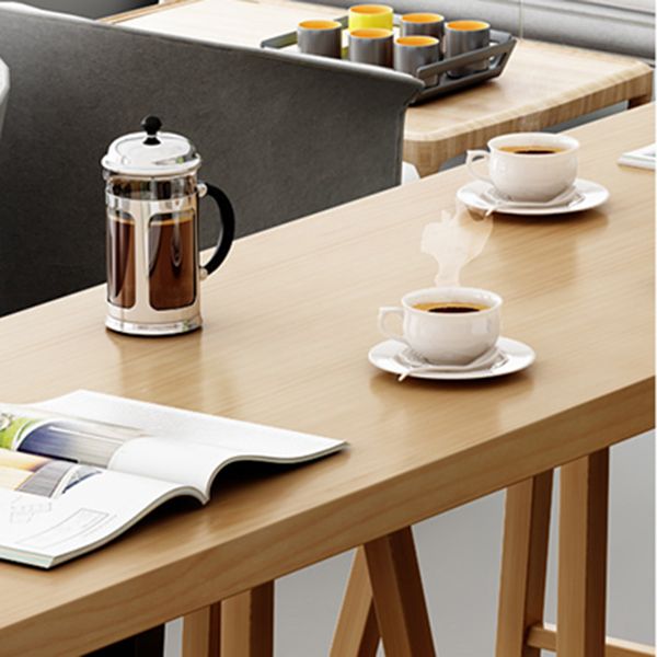 Coffee Shop Glam Bar Height Table Double Pedestal Solid Wood Hall/Pub Table Clearhalo 'Bar Furniture' 'Bar Tables' 'bar_tables' 'furn' 'furn_bar_tables' 'Furniture' 'Kitchen & Dining Furniture' 1200x1200_e838c429-e0e0-4028-8bb9-69e0573cb9aa