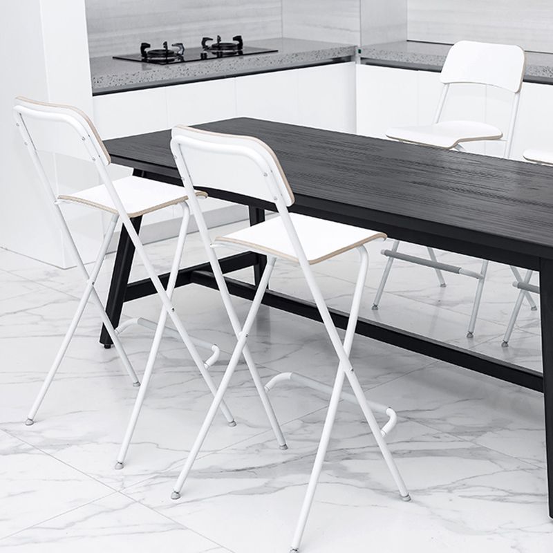 Nordic Wood Folding Barstool Simple Indoor Tall Stool with Square Seat, 1 Piece Clearhalo 'Bar Furniture' 'Bar Stools' 'bar_stools' 'furn' 'furn_bar_stools' 'furniture_bar_stools' 'Kitchen & Dining Furniture' 'kitchen&dining_furn' 'kitchen' 'kitchen_furn' Furniture' 1200x1200_e83b6011-8d3a-47a3-be50-0e93fe80113a