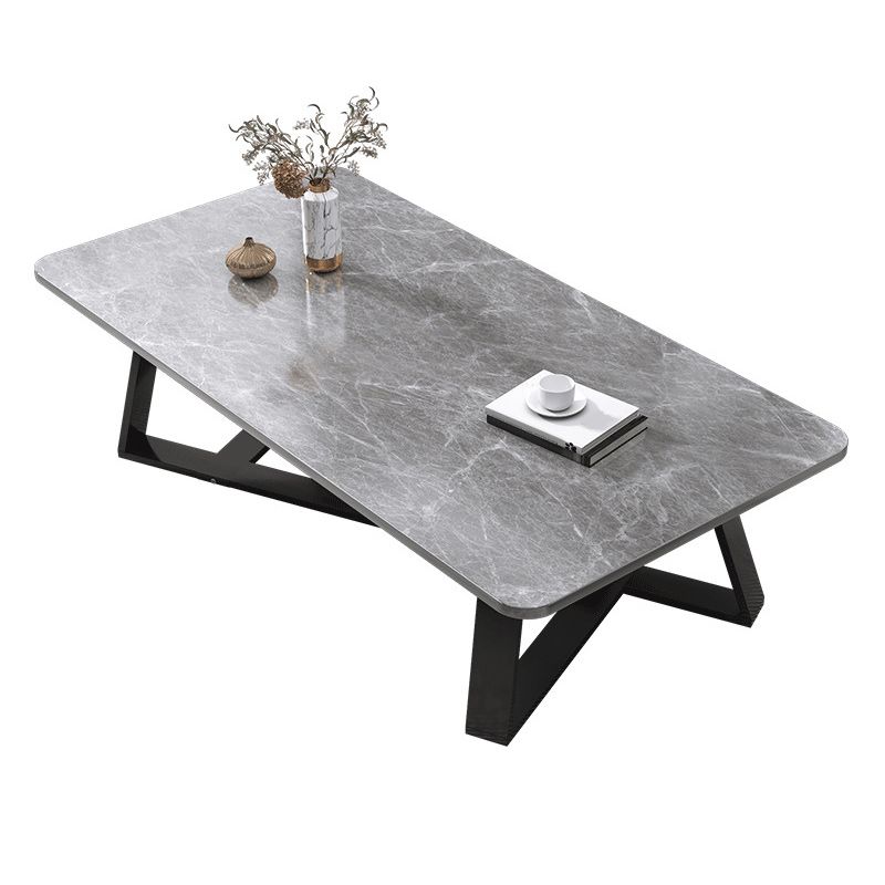 Cross Table Base Design Rectangular Faux Wood Table Ornate Style Coffee Table Clearhalo 'Coffee & Accent Tables' 'Coffee Tables' 'coffee_tables' 'furn' 'furn_coffee_tables' 'Furniture' 'Living Room Furniture' 1200x1200_e83da66c-b9dc-40cc-836d-4af00ea24aa2