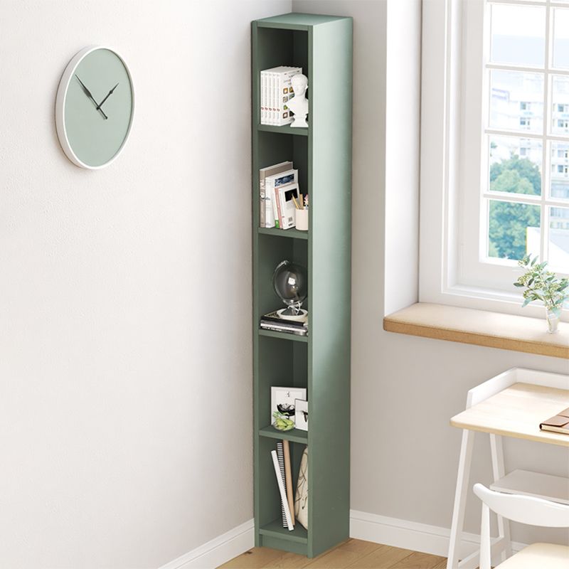 Contemporary Engineer Wood Bookshelf Closed Back Bookcase,8"L x 10"W x 71"H