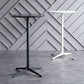 Industrial Aluminium Bar Dining Table Round Indoor Bistro Table with Engineered Wood Top Clearhalo 'Bar Furniture' 'Bar Tables' 'bar_tables' 'Furniture' 'furniture_bar_tables' 'Kitchen & Dining Furniture' 1200x1200_e841d221-01c9-499c-9853-35888fdcb553