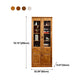 79 "H Modern Style Bookcase in legno massiccio di libreria chiusa con porta per l'home office