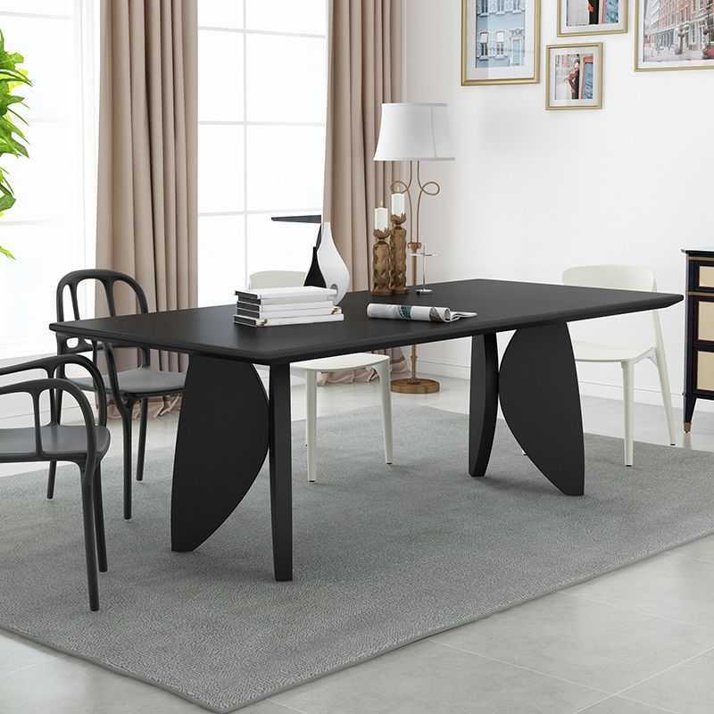 Modern Solid Wood Table for Restaurant Rectangle Dining Table with 4 Legs Clearhalo ' dining_table' 'Dining Tables & Seating' 'Dining Tables' 'furn' 'furn_dining_table' 'Furniture' 'furniture_dining_table' 'Kitchen & Dining Furniture' 'kitchen&dining_furn' 'kitchen' 'kitchen_dining_table' 1200x1200_e84c0f9b-8109-4969-a817-b50d3b53a6cb