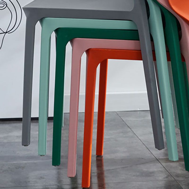 Contemporary Stacking Wingback Side Chair Matte Finish Plastic Dining Chair Clearhalo 'Dining Chairs' 'Dining Tables & Seating' 'dining_chair' 'furn' 'furn_dining_chair' 'Furniture' 'furniture_dining_chair' 'Kitchen & Dining Furniture' 1200x1200_e84c9a2e-cb44-40ee-a16e-8a17089dffaf