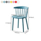 Scandinavian Home Slat Back Side Chair Matte Finish Plastic Dining Chair Clearhalo ' kitchen&dining_furn' 'Dining Chairs' 'Dining Tables & Seating' 'dining_chair' 'furn' 'furn_dining_chair' 'Furniture' 'furniture_dining_chair' 'Kitchen & Dining Furniture' 'kitchen' 1200x1200_e84da897-3fe4-45b9-9c7a-e8e000110d07