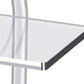 Contemporary Clear Acrylic Sofa Side Accent Table 4 Legs End Table with Storage Shelves Clearhalo 'Coffee & Accent Tables' 'End & Side Tables' 'end_side_tables' 'furn' 'furn_end_side_tables' 'Furniture' 'Living Room Furniture' 1200x1200_e84e37c1-ba6e-4b75-a02a-8bcdc991a183