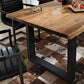 Industrial Pine Wood Table for Restaurant Dining Table with Double Pedestal Clearhalo 'Dining Tables & Seating' 'Dining Tables' 'dining_table' 'furn' 'furn_dining_table' 'Furniture' 'furniture_dining_table' 'Kitchen & Dining Furniture' 'kitchen' 'kitchen_dining_table' 1200x1200_e8505b6b-29e7-425d-a531-f98ca9a586e0