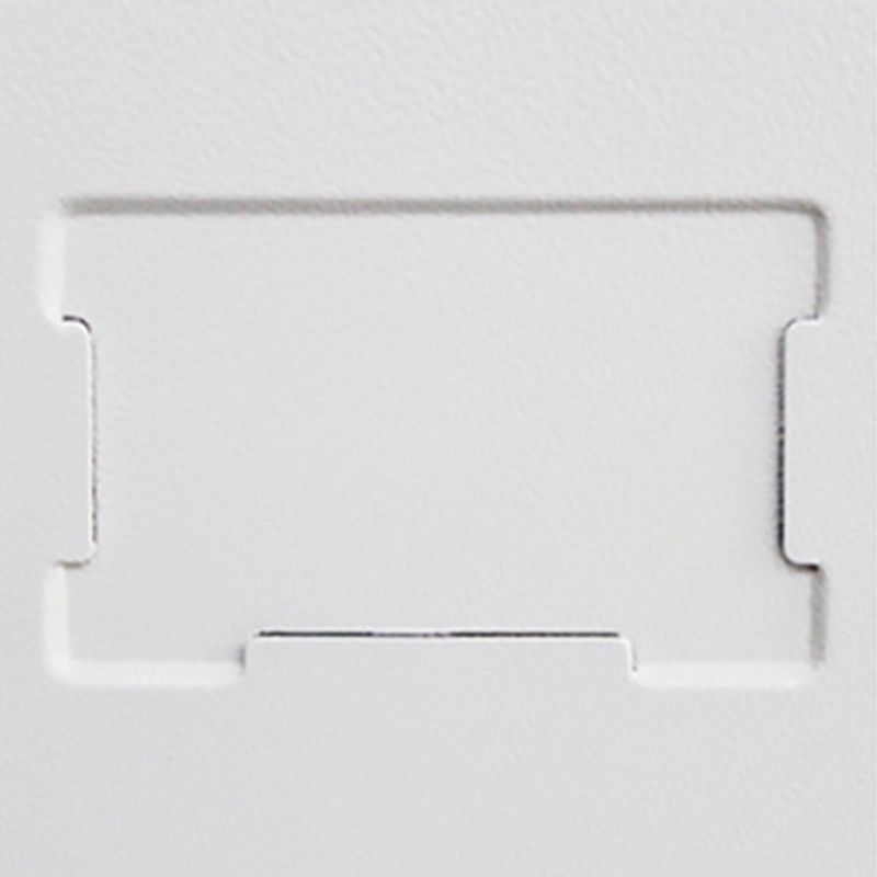 Archivo de metal de gabinete vertical moderno con estantes de almacenamiento