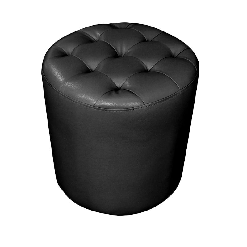 Moderno ottomano ottomano resistente all'acqua resistente alla vera pelle trapuntata pouf pouf pouf