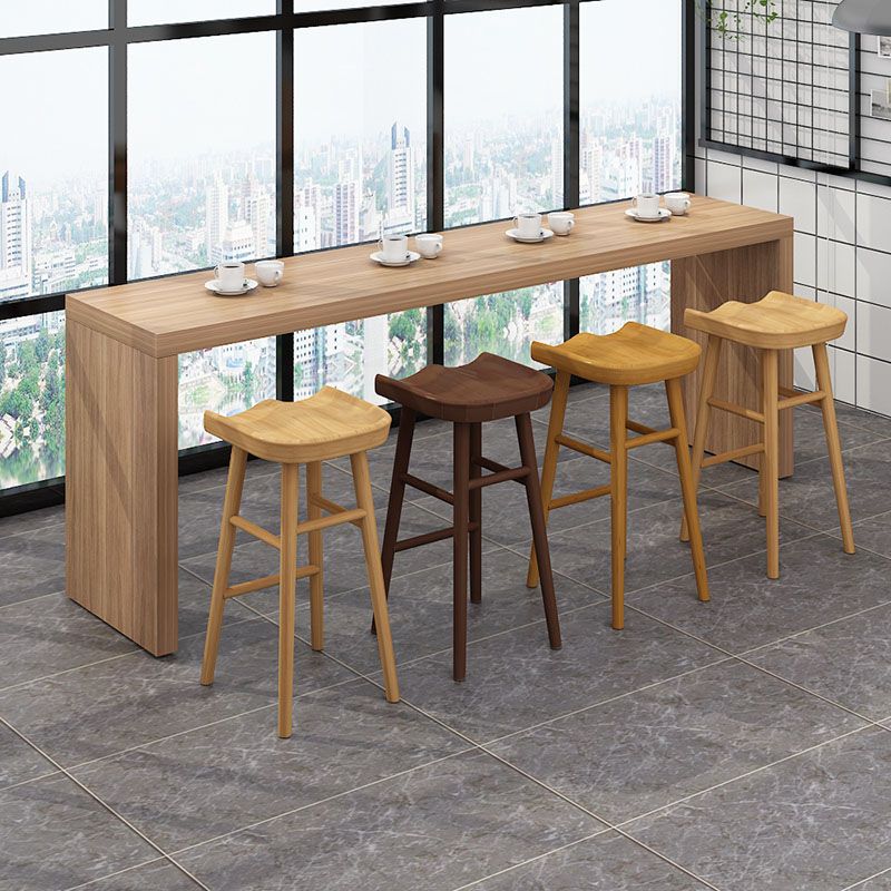 Industrial Wood Backless Barstool Simple Indoor Tall Stool with Contoured Seat Clearhalo 'Bar Furniture' 'Bar Stools' 'bar_stools' 'furn' 'furn_bar_stools' 'furniture_bar_stools' 'Kitchen & Dining Furniture' 'kitchen&dining_furn' 'kitchen' 'kitchen_furn' Furniture' 1200x1200_e857e9b1-67f3-45b9-95cf-42a28889ca4e
