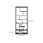 Modern Open Back Standard Bookshelf Metal Bookcase for Home Office Clearhalo 'Bookcases' 'furn' 'furn_bookcases' 'Furniture' 'Office Furniture' 1200x1200_e858927a-f2a3-41fe-935e-1af44f24ef29