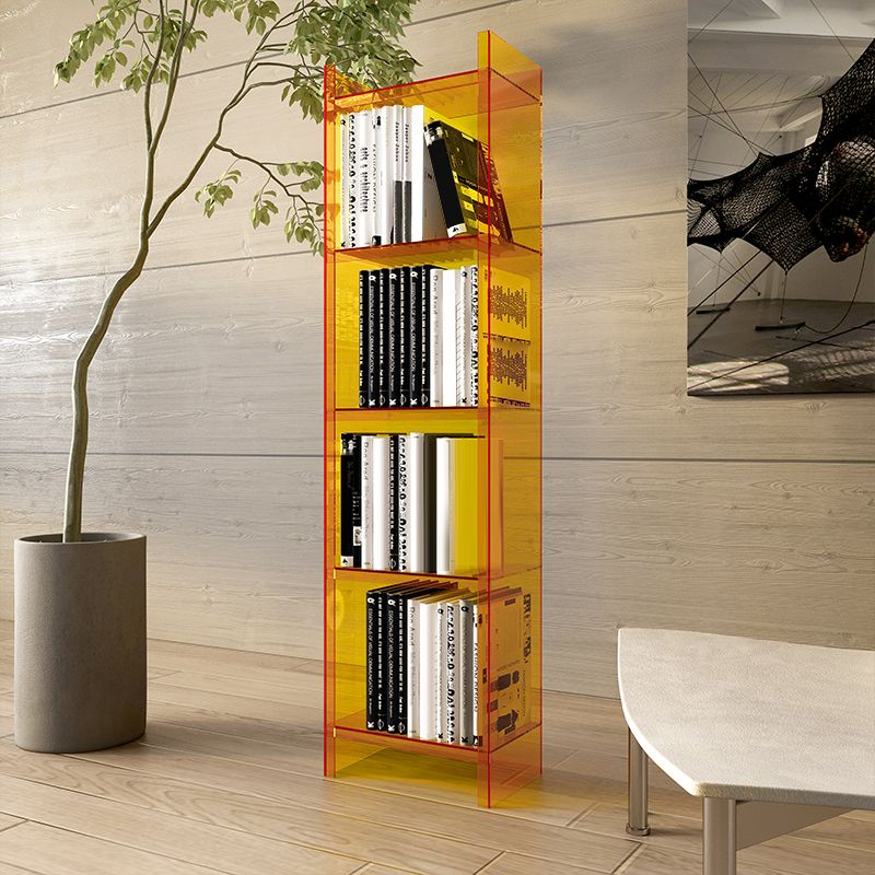 Acrylic Vertical Standard Bookshelf Glam Closed Back Bookshelf for Living Room Clearhalo 'Bookcases' 'furn' 'furn_bookcases' 'Furniture' 'furniture_bookcases' 'kitchen' 'kitchen_bookcases' 'Living Room Furniture' 'Office Furniture' 1200x1200_e85a7e58-965c-4f0a-8b42-2a143c7514d8