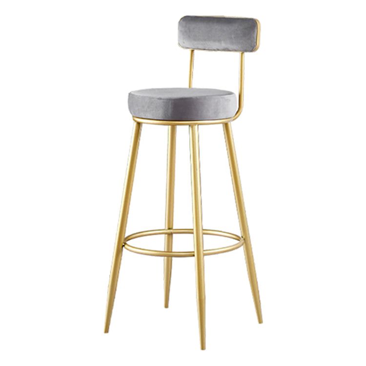 Scandinavian Round Low Back Barstools Upholstered Bar Stools Clearhalo 'Bar Furniture' 'Bar Stools' 'bar_stools' 'furn' 'furn_bar_stools' 'Furniture' 'furniture_bar_stools' 'Kitchen & Dining Furniture' 1200x1200_e85a9ffa-65ce-46a6-ac46-a5049bdd5f79
