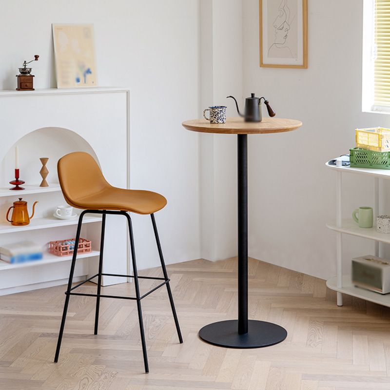 Contemporary Counter Bar Stool Leather Backrest Bar Stool with Footrest Clearhalo 'Bar Furniture' 'Bar Stools' 'bar_stools' 'furn' 'furn_bar_stools' 'furniture_bar_stools' 'Kitchen & Dining Furniture' 'kitchen&dining_furn' 'kitchen' 'kitchen_furn' Furniture' 1200x1200_e85c04d5-9b54-47ad-af8a-2115d1e0aede