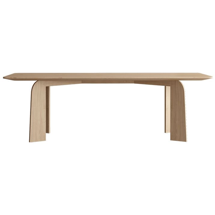 Rectangle 4 Legs Dining Table Simple Style Solid Wood Dinette Table for Home Clearhalo ' dining_table' 'Dining Tables & Seating' 'Dining Tables' 'furn' 'furn_dining_table' 'Furniture' 'furniture_dining_table' 'Kitchen & Dining Furniture' 'kitchen&dining_furn' 'kitchen' 'kitchen_dining_table' 1200x1200_e85dd2b8-294a-42bb-bebe-f95a71585807