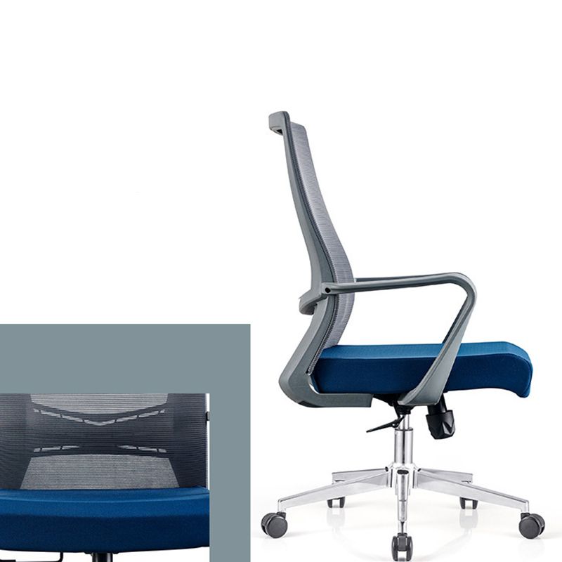 Modern Fixed Arms Chair No Distressing Ergonomic Desk Chair with Wheels Clearhalo 'furn' 'furn_office_chair' 'Furniture' 'Office Chairs' 'Office Furniture' 'office_chair' 1200x1200_e85e7d90-9a09-4596-86a9-273930dbd2ca