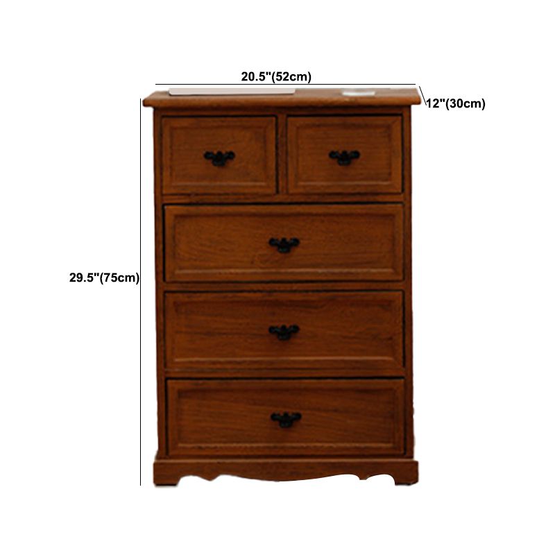 Nautische slaapkamer verticale opbergkast houten borst met laden