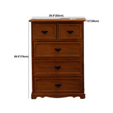 Nautical Bedroom Vertical Storage Chest Wooden Chest with Drawers