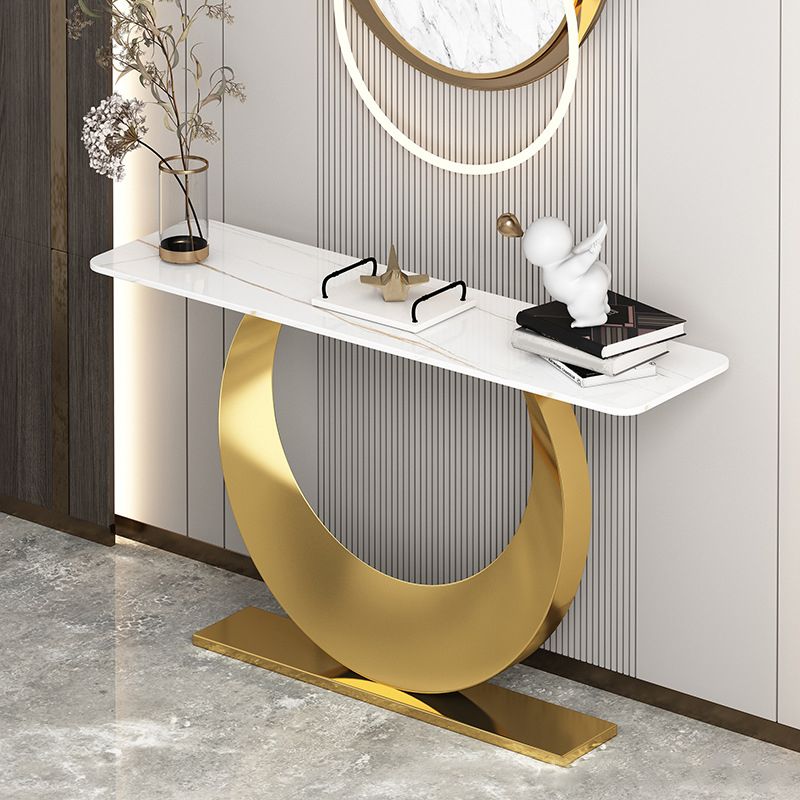 Contemporary Console Accent Table Antique Finish Rectangle Console Sofa Table Clearhalo 'Console Tables' 'console_tables' 'Entry & Mudroom Furniture' 'furn' 'furn_console_tables' 'Furniture' 1200x1200_e861e1f1-27ca-4a3a-bd0f-1947f298f296