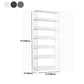 Modern Open Storage Bookcase 12" W Iron Frame Bookshelf with Shelves Clearhalo 'Bookcases' 'furn' 'furn_bookcases' 'Furniture' 'Office Furniture' 1200x1200_e8655ad5-e18f-471e-94c9-c01080c04a6d