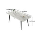 Modern Rectangle Sintered Stone Dining Table Set 1/2/5/6/7 Pieces Dining Set for Home Use Clearhalo 'Dining Room Sets' 'Dining Tables & Seating' 'dining_room_set' 'furn' 'furn_dining_room_set' 'Furniture' 'Kitchen & Dining Furniture' 1200x1200_e86792a6-4121-42a6-a0bc-56959b707f7b