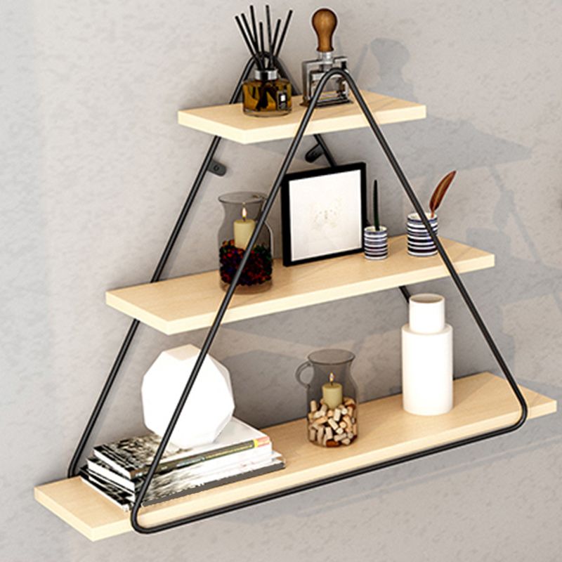 Industrial Wall Mounted Bookshelf Black Iron Frame Pine Shelf Bookshelf for Living Room Clearhalo 'Bookcases' 'furn' 'furn_bookcases' 'Furniture' 'furniture_bookcases' 'kitchen' 'kitchen_bookcases' 'Living Room Furniture' 'Office Furniture' 1200x1200_e86a779a-ad65-4211-a302-f51a1da8c5e8