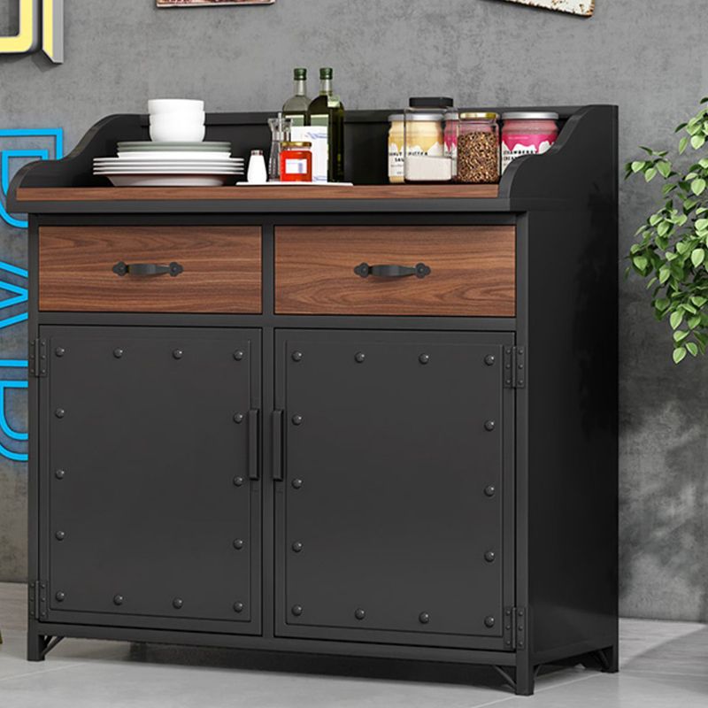 Server per cornici del server di pranzo in legno con 2 cassetti e archiviazione