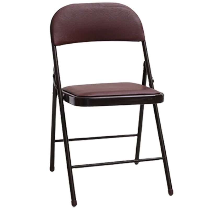 Modern Armless Upholstered Office Chair Leather Metal Office Chair Clearhalo 'furn' 'furn_office_chair' 'Furniture' 'Office Chairs' 'Office Furniture' 'office_chair' 1200x1200_e8700a77-7040-4a41-bb0d-57a238f14e0f