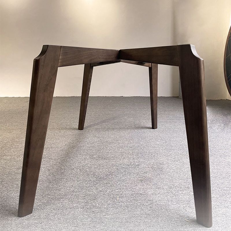 Rectangle Casual Dining Table Brown Tone Fixed Table with Ashwood Solid Wood Clearhalo ' dining_table' 'Dining Tables & Seating' 'Dining Tables' 'furn' 'furn_dining_table' 'Furniture' 'furniture_dining_table' 'Kitchen & Dining Furniture' 'kitchen&dining_furn' 'kitchen' 'kitchen_dining_table' 1200x1200_e87088ec-be28-467a-9903-d9d1f6e0d298