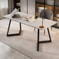 Contemporary Style Sintered Stone Desk Metal Sled Base Office Desk Clearhalo 'furn' 'furn_office_desk' 'Furniture' 'Office Desks' 'Office Furniture' 'office_desk' 1200x1200_e870d09e-9c8b-480d-a23c-237669b5c152