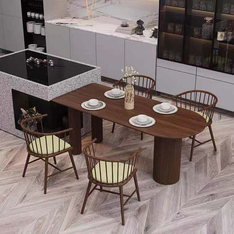 Free Form Solid Wood Dining Table Modern Dinette Table with 3 Legs Clearhalo ' dining_table' 'Dining Tables & Seating' 'Dining Tables' 'furn' 'furn_dining_table' 'Furniture' 'furniture_dining_table' 'Kitchen & Dining Furniture' 'kitchen&dining_furn' 'kitchen' 'kitchen_dining_table' 1200x1200_e871ffb8-bd0f-4c42-8503-2ef73ac909bf