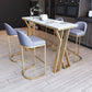 Contemporary 1/2/3/5/7 Pieces Bar Table Set Rectangle Stone Bar Table with Bar Stool Clearhalo 'Bar Furniture' 'furn' 'furn_home_bar_bar_sets' 'Furniture' 'Home Bars & Bar Sets' 'home_bar_bar_sets' 'Kitchen & Dining Furniture' 1200x1200_e87302d2-4366-4a36-9cf0-dcbd8f81bd6d