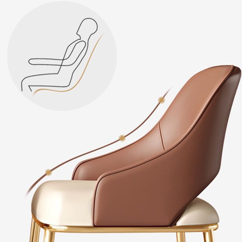 ダイニングルームグラマーサイドチェアフェイクレザーチェア付き布張り