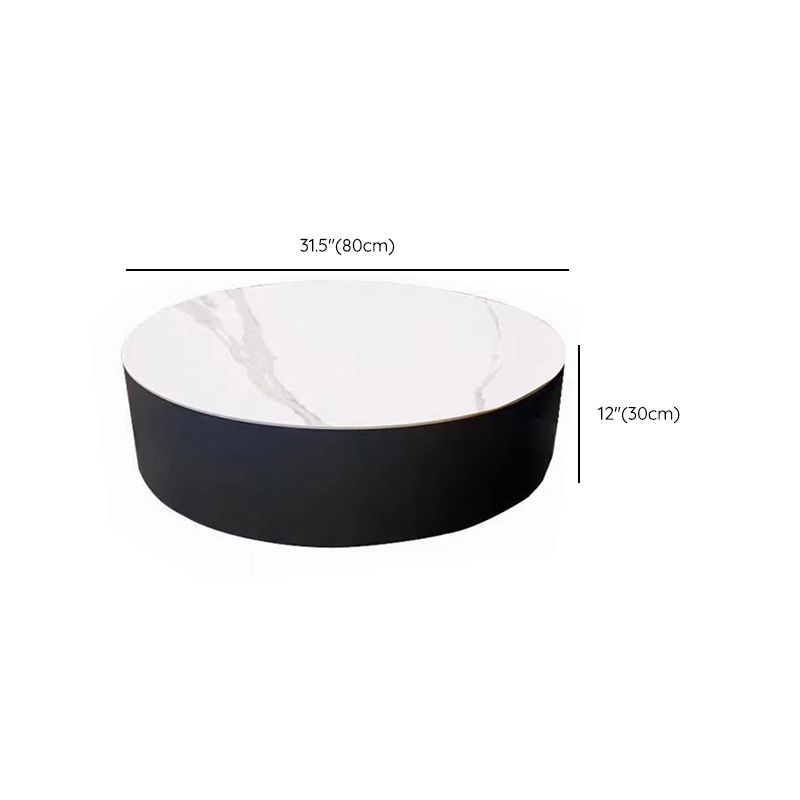 Modern Slate Coffee Table Round Bunching Coffee Table Set with Drawer Clearhalo 'Coffee & Accent Tables' 'Coffee Tables' 'coffee_tables' 'furn' 'furn_coffee_tables' 'Furniture' 'Living Room Furniture' 1200x1200_e874bfb8-f43c-4951-b50b-1f7d90247fc8