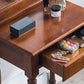 15.74" Wide Rubberwood Vanity Set with Mirror Traditions Dresser with 1-Drawer