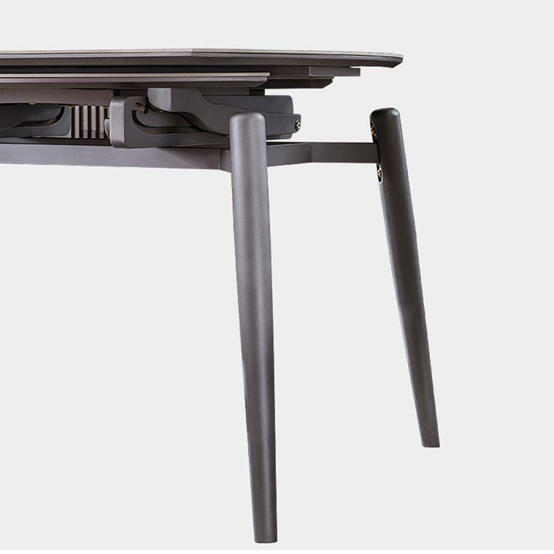 Table à manger extensible table de cuisine en pierre ronde moderne