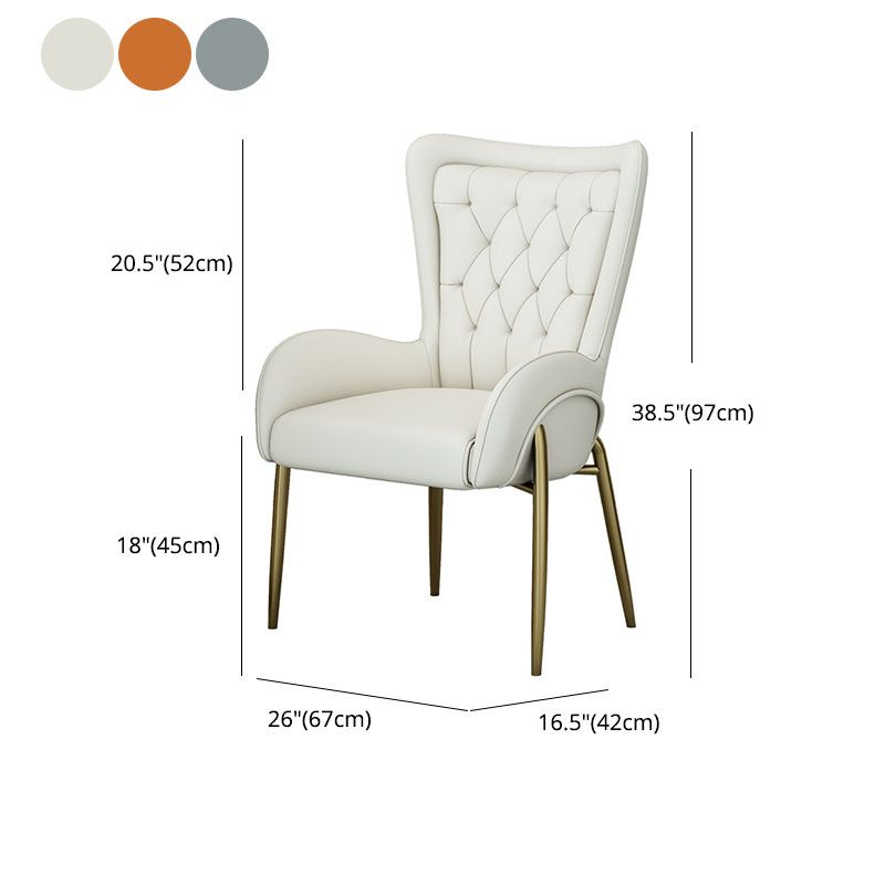 Mid Back Iron Base Office Chair Upholstered Task Chair with 4-Leg Clearhalo 'furn' 'furn_office_chair' 'Furniture' 'Office Chairs' 'Office Furniture' 'office_chair' 1200x1200_e876ad4c-a02d-4302-a8dd-166be9ff240d