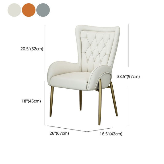 Mid Back Iron Base Office Chair Upholstered Task Chair with 4-Leg Clearhalo 'furn' 'furn_office_chair' 'Furniture' 'Office Chairs' 'Office Furniture' 'office_chair' 1200x1200_e876ad4c-a02d-4302-a8dd-166be9ff240d